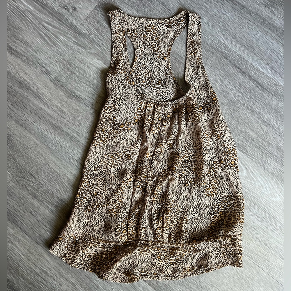 Leopard Print Racerback Tank Top